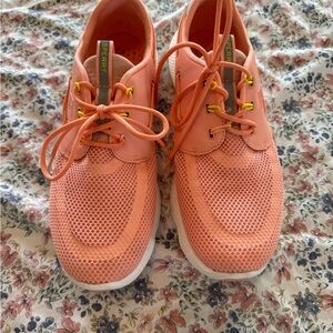 Vibrant Coral Sneakers